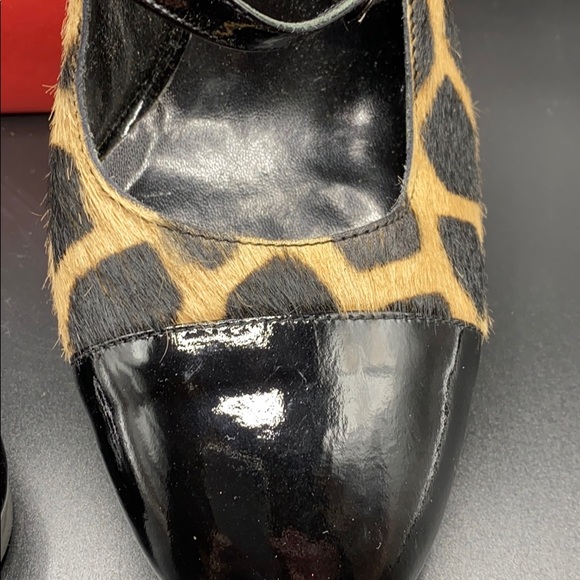 Vintage Via Spiga Patent Leather Mary Janes Animal - Picture 5 of 16